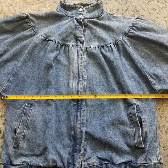 S.B.II By Bitterman SML Authentic Vintage 80's Jean Jacket Size M - Picture 11 of 12